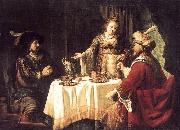 VICTORS, Jan The Banquet of Esther and Ahasuerus esrt oil painting picture wholesale